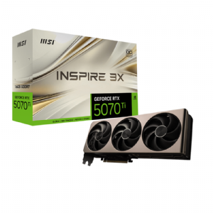 VIDEO GEFORCE RTX 5070TI 16 GB. MSI INSPIRE 3X