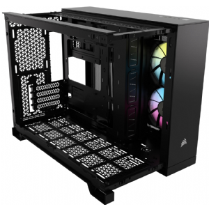 GABINETE CORSAIR 2500X ICURE RGB DUAL CHAMBER BLACK