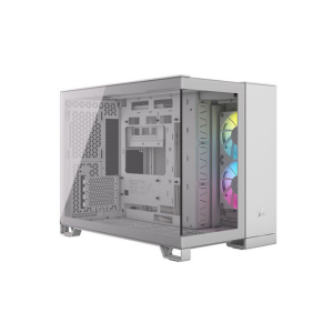 GABINETE CORSAIR 2500X ICUE DUAL CHAMBER WHITE 2X FAN RGB