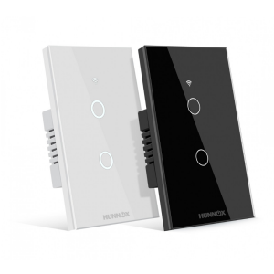 PUNTO WIFI HUNNOX 2 CANALES BLANCO