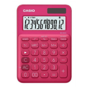 CALCULADORA CASIO MS-20UC ROJO