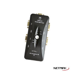 SWITCH KVM 4 PUERTOS USB NETMAK NM-KVM4