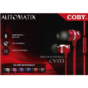 AURICULAR IN EAR COBY CBE-133 AUTOMATIX