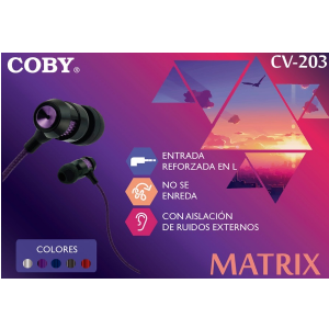AURICULAR IN EAR COBY CBE-203 MATRIX