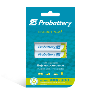 PILAS AAA RECARGABLES PROBATTERY 800 MAH