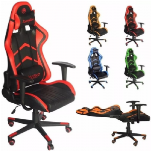 SILLA GAMER MARVO CH106 ROJ8 Y NEGRO