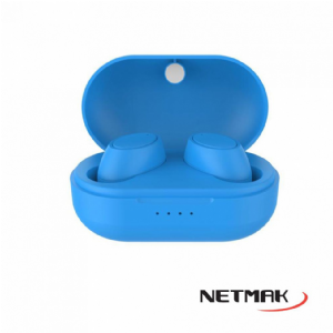 AURICULARES BLUETOOTH NETMAK NM-BUD AZUL