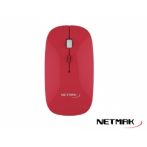 MOUSE WIRELESS NETMAK NM-W40R ROJO