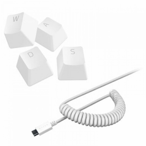 KEYCAP SET RAZER MAS CABLE MERCURY WHITE