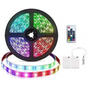 TIRA LEDS 5M RGB C/USB Y CONTROL REMOTO