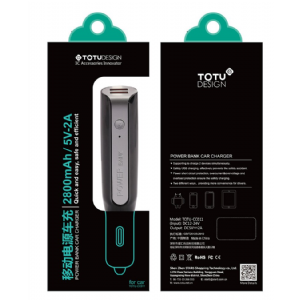 CARGADOR 12V C/POWERBANK TOTU-CC011
