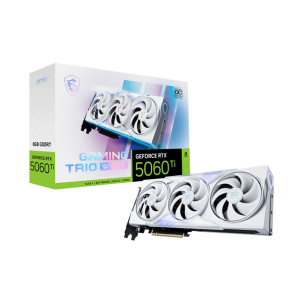 VIDEO GEFORCE RTX 5060TI 8 GB. MSI GAMING TRIO WHITE