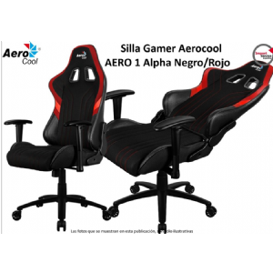 SILLA GAMER AEROCOOL ALPHA NEGRA/ROJA