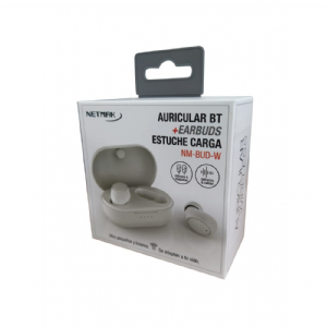 AURICULARES BLUETOOTH NETMAK NM-BUD BLANCO