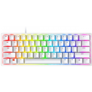 TECLADO GAMER RAZER HUNTSMAN MINI MERCURY WHITE SW RED LINEAR