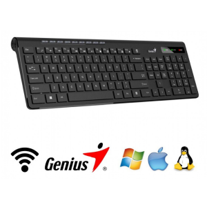 TECLADO WIRELESS GENIUS SLIMSTAR 7230 SP BLACK