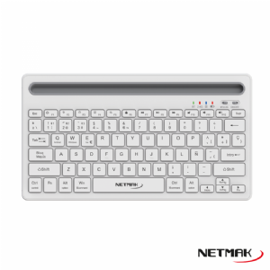 TECLADO BLUETOOTH NETMAK NM-KB650W RECARGABLE BLANCO
