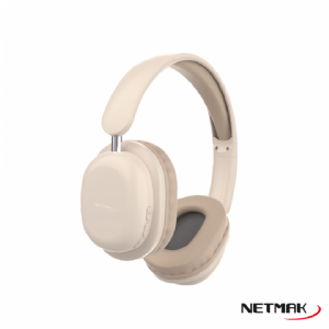 AURICULARES BLUETOOTH NETMK NM-LIVE BEIGE