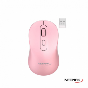 MOUSE BLUETOOTH NETMAK NM-M640-P ROSA RECARGABLE