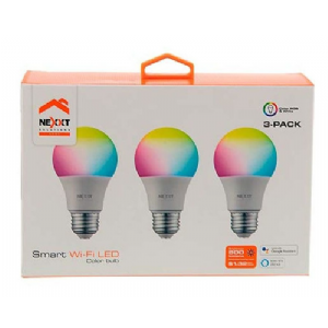 LAMPARA E27 RGB WIFI NEXXT PACK X3 NHB-C1203-PK