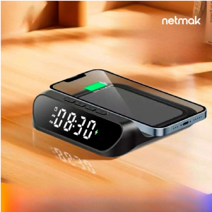 RELOJ DESPERTADOR C/CARGA INALAM. NETMAK NM-RD11