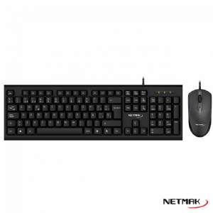 TECLADO Y MOUSE NETMAK NM-KB340