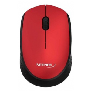 MOUSE WIRELESS NETMAK NM-M680-R ROJO