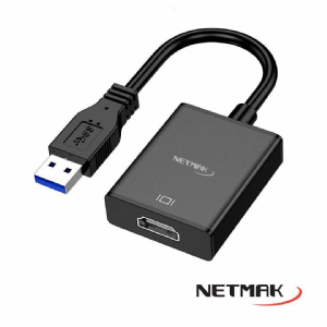 CONVERSOR USB 3.0 (M) A HDMI (H) NETMAK NM-TC35