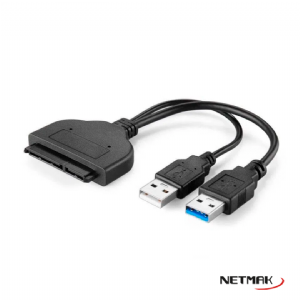 ADAPTADOR USB A SATA NETMAK NM-SATA3