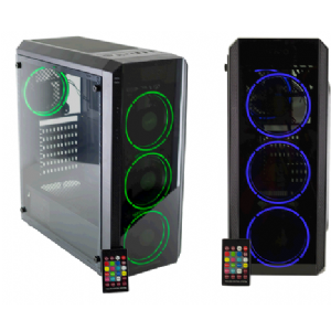 GABINETE AUREOX HYDRA ARX 330 RGB C/REMOTO (SOLO PC)