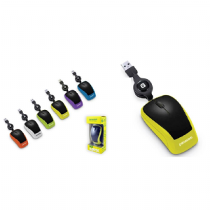 MOUSE MINI USB PANACOM MS-9537 YELLOW