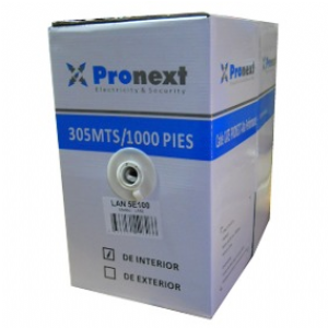 CABLE UTP CAT 5E INT. PRONEXT 305M