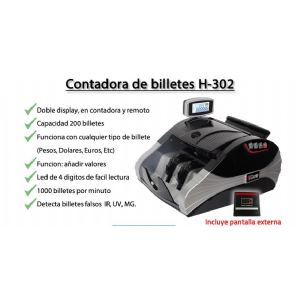 CONTADOR DE BILLETES H-302