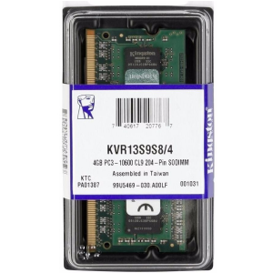 SODIMM DDR3 4 GB. 1333 MHz KINGSTON 1.5V