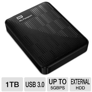 HDD PORTABLE USB 3.0 1 TB. WD MY PASSPORT