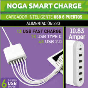 FUENTE 220V USB 10.83A NOGA NG-360