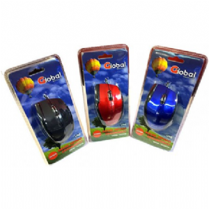 MOUSE OPTICO USB GLOBAL M126 BLUE