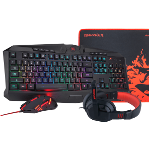 MOUSE Y TECLADO REDRAGON S101-BA-SP WAVEIMPACT RGB