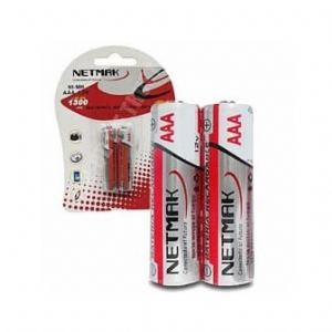 PILAS AAA RECARGABLES NETMAK 1300Mah x2 NM-AAA130