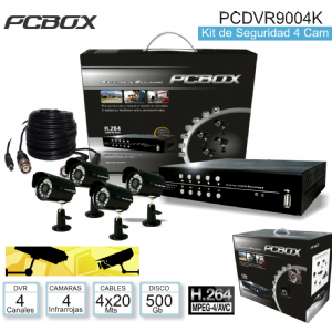 CCTV DVR 4ch VIDEO 4ch AUDIO PCDVR9004K C/4CAM Y HD500