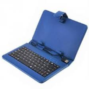 FUNDA C/TECLADO PARA TABLET 7 USB BLUE
