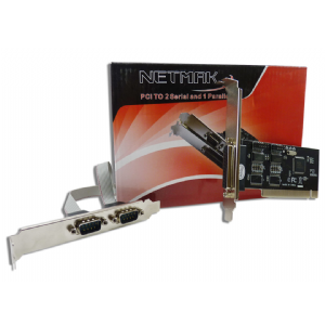 SERIAL 2 PORTS 1 PARAL PCI NETMAK NM-1P2S