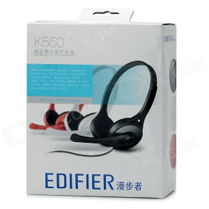 AURICULAR C/MIC EDIFIER K550 BLACK
