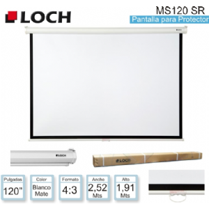 PANTALLA PARA PROYECTOR 120 LOCH MS120