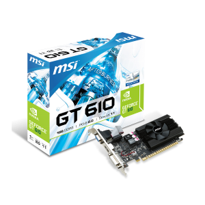 VIDEO GEFORCE 610GT 1 GB. MSI N610GT-MD1GD3/LP