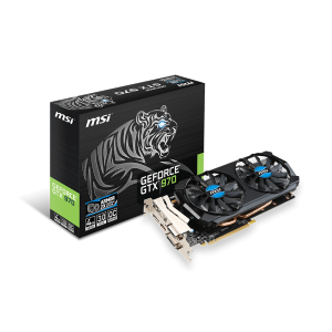 VIDEO GEFORCE GTX970 4GB. DDR5 MSI GTX970 4GD5T OC