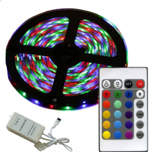 TIRA LEDS RGB EXTERIOR ROLLO X5M C/CONTROLADOR