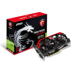 VIDEO GEFORCE GT750 2 GB. DDR5 MSI 2GD5/OC